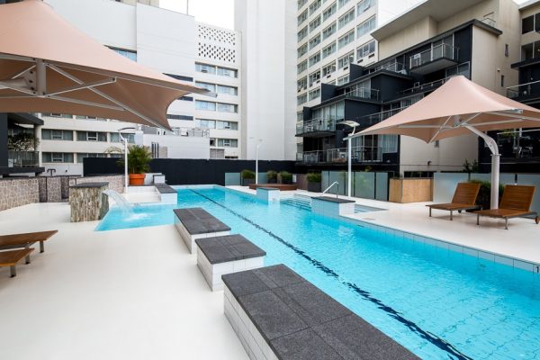 New pool area